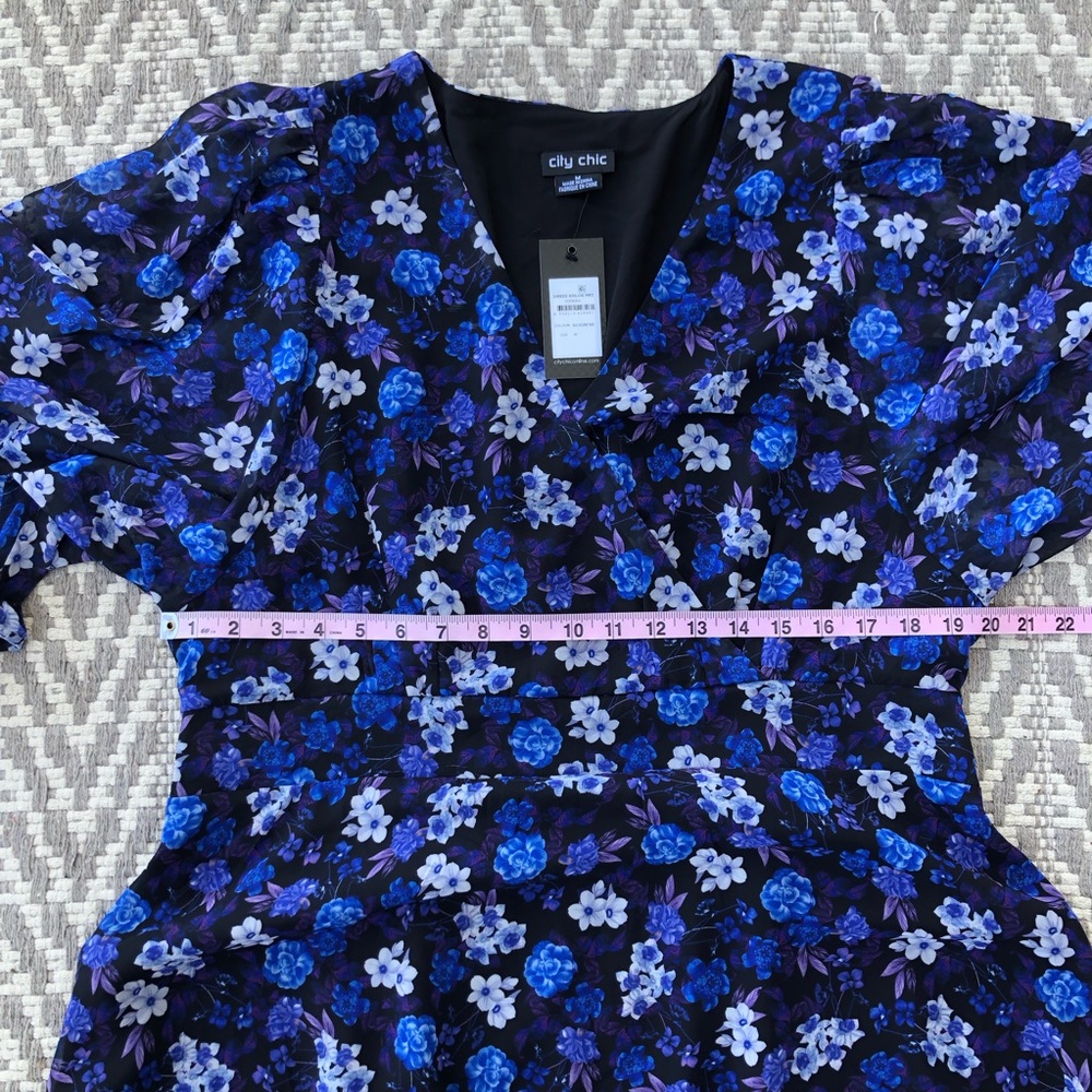 City Chic Khloe print dress size M - Picture 4 of 14